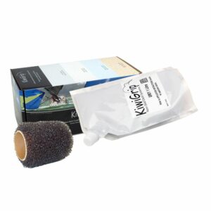 Image 1: KiwiGrip 1 Liter Pouch - Grey w/4" Roller
