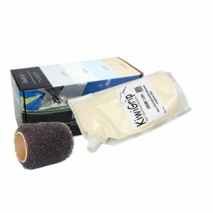 Image 1: KiwiGrip 1 Liter Pouch - Cream w/4" Roller