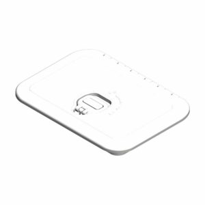 Image 1: Sea-Dog Triple Lock Rectangular Marine Hatch - 10" x 14" - White