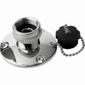 Image 1: Sea-Dog Fresh Water Inlet - 316 Stainless Steel