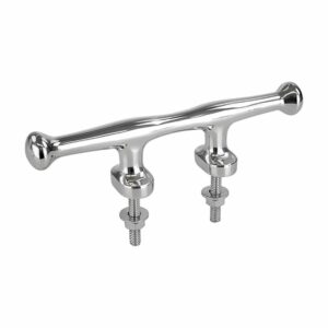 Image 1: Sea-Dog Smart Cleat 6" Stud Mount Investment Cast 316 Stainless Steel