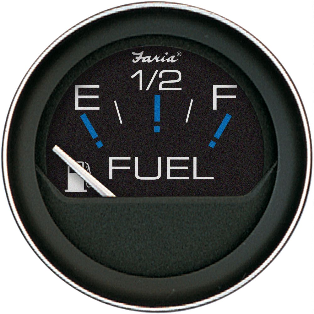 Image 1: Faria Coral 2" Fuel Level Gauge (E-1/2-F)