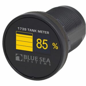 Image 1: Blue Sea 1739 Mini OLED Tank Meter - Yellow