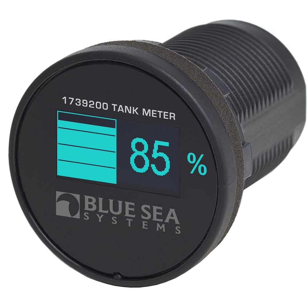 Image 1: Blue Sea 1739200 Mini OLED Tank Meter - Blue