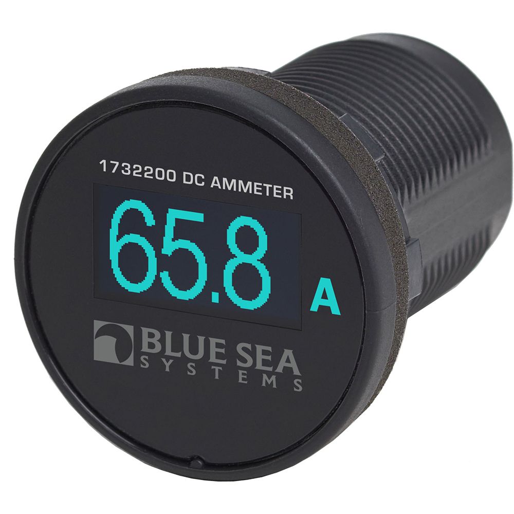 Image 1: Blue Sea 1732200 Mini OLED Ammeter - Blue