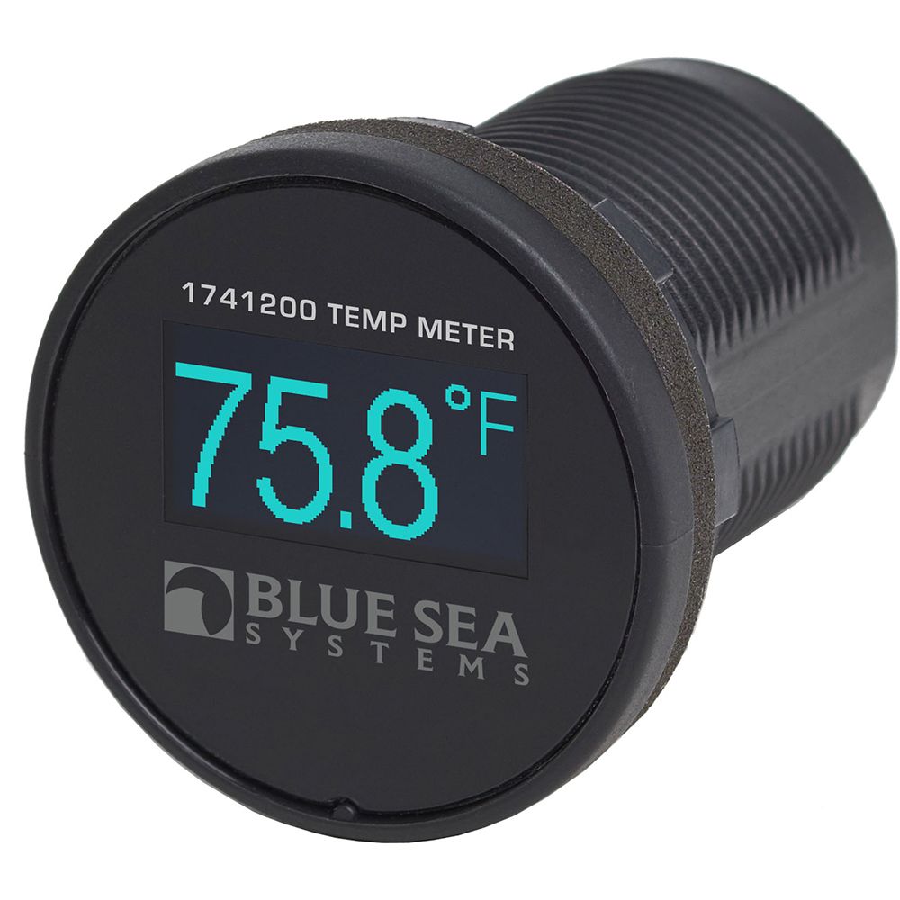 Image 1: Blue Sea 1741200 Mini OLED Temperature Monitor - Blue