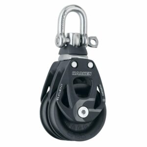 Image 1: Harken 60mm Double Aluminum Element Block w/Swivel