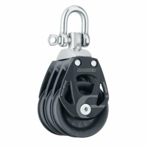 Image 1: Harken 60mm Triple Aluminum Element Block w/Swivel