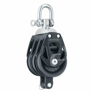 Image 1: Harken 60mm Triple Aluminum Element Block w/Swivel & Becket