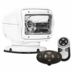 Image 1: Golight Radioray GT Series Permanent Mount - White Halogen - Wireless Handheld & Wireless Dash Mount Remotes