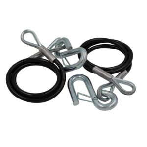 Image 1: C.E. Smith Safety Cables - 3500lb Capacity - PVC Coated - Pair