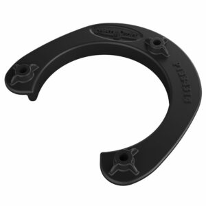 Image 1: Mate Series Plastic Rod & Cup Holder Backing Plate f/Round Rod/Cup Only f/3-3/4" Holes