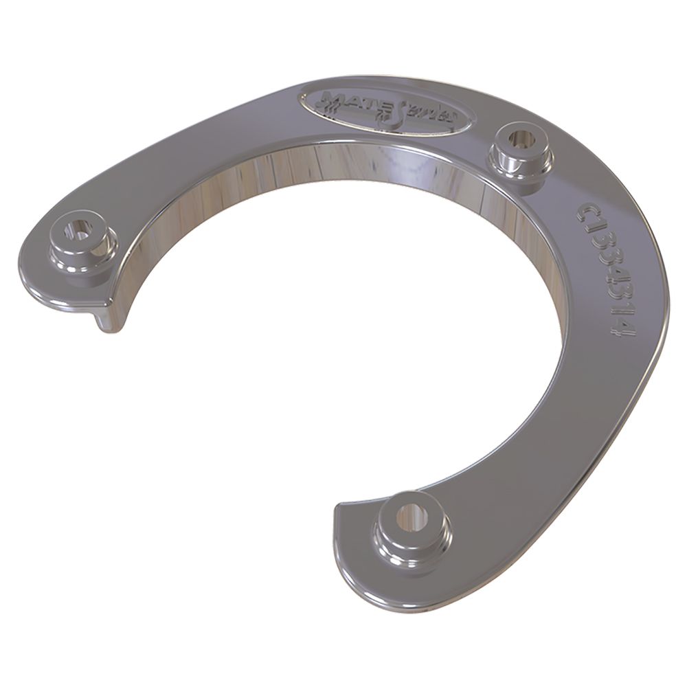 Image 1: Mate Series Stainless Steel Rod & Cup Holder Backing Plate f/Round Rod/Cup Only f/3-3/4" Holes