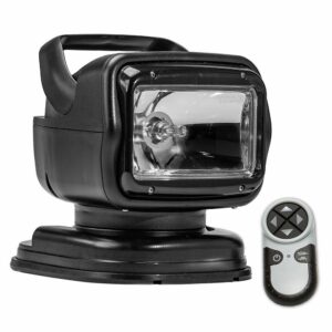 Image 1: Golight Radioray GT Series Portable Mount - Black Halogen - Wireless Handheld Remote Magnetic Shoe Mount