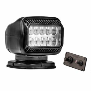 Image 1: Golight Radioray GT Series Permanent Mount - Black LED - Hard Wired Dash Mount Remote
