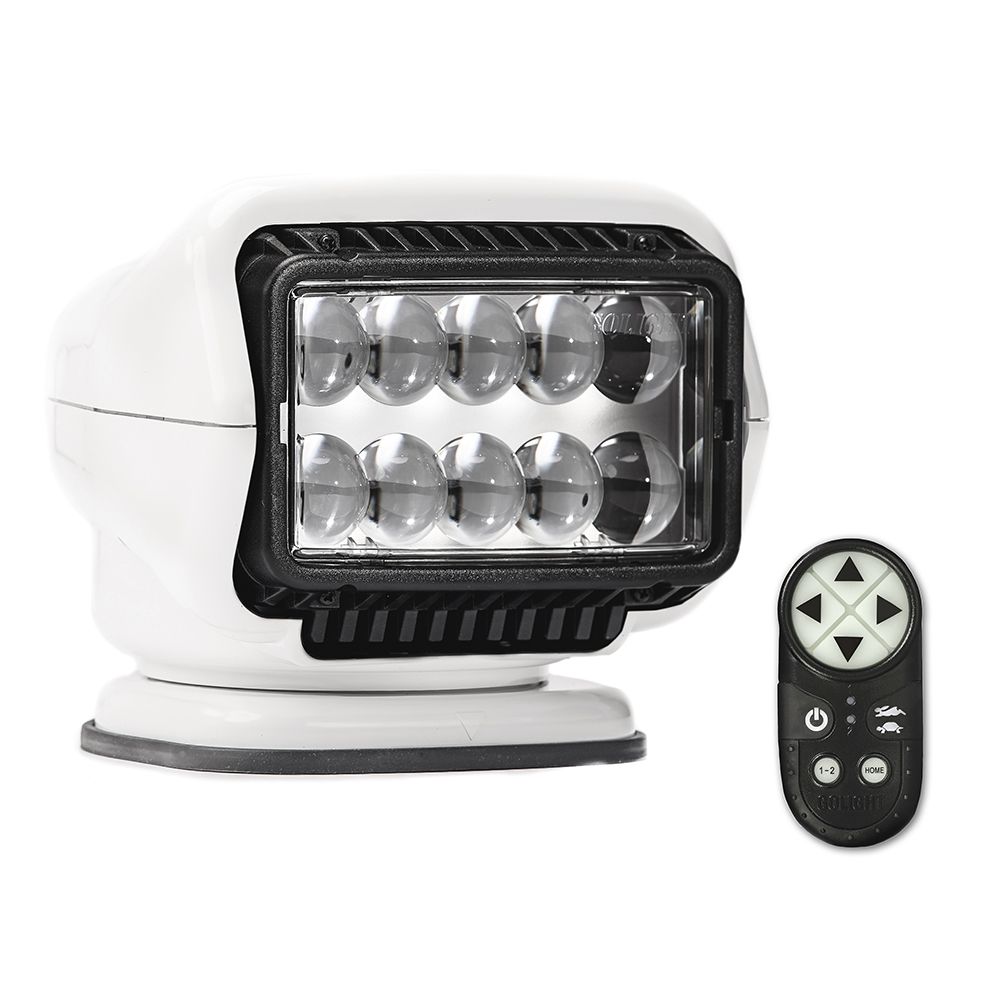 Image 1: Golight Stryker ST Series Permanent Mount White LED w/Wireless Handheld Remote