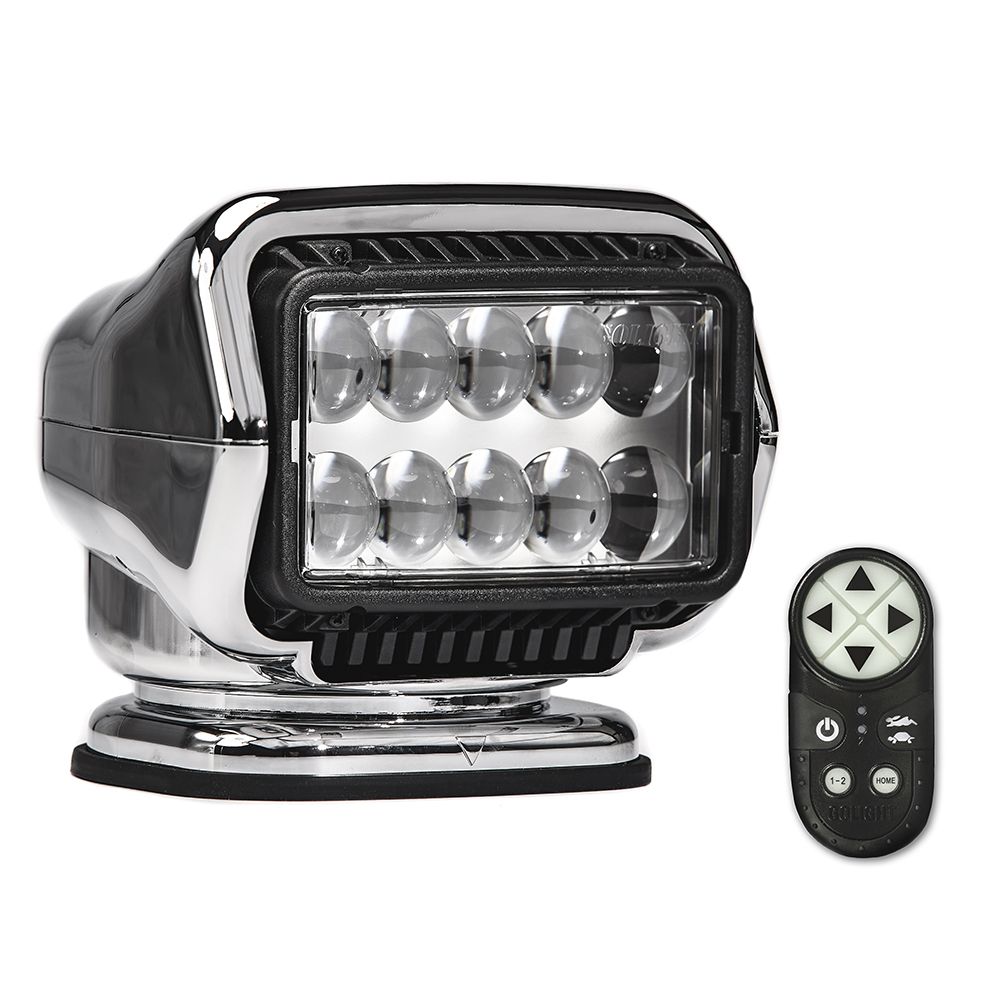 Image 1: Golight Stryker ST Series Portable Magnetic Base Chrome LED w/Wireless Handheld Remote