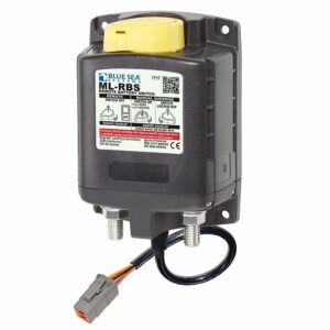 Image 1: Blue Sea 7717100 ML-RBS Remote Battery Switch with Manual Control Auto Release & Deutsch Connector - 24V
