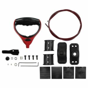Image 1: T-H Marine G-Force Trolling Motor Handle & Cable w/Trolling Motor Clamp - Red