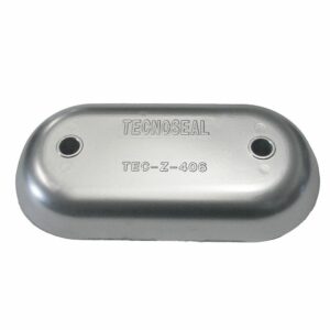 Image 1: Tecnoseal Magnesium Hull Plate Anode 8-3/8" x 4-1/32" x 1-1/16"