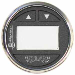 Image 1: T-H Marine ATLAS™ Hydraulic Gauge Kit f/4" & 8" ATLAS™ Jack Plates - Stainless Steel Bezel