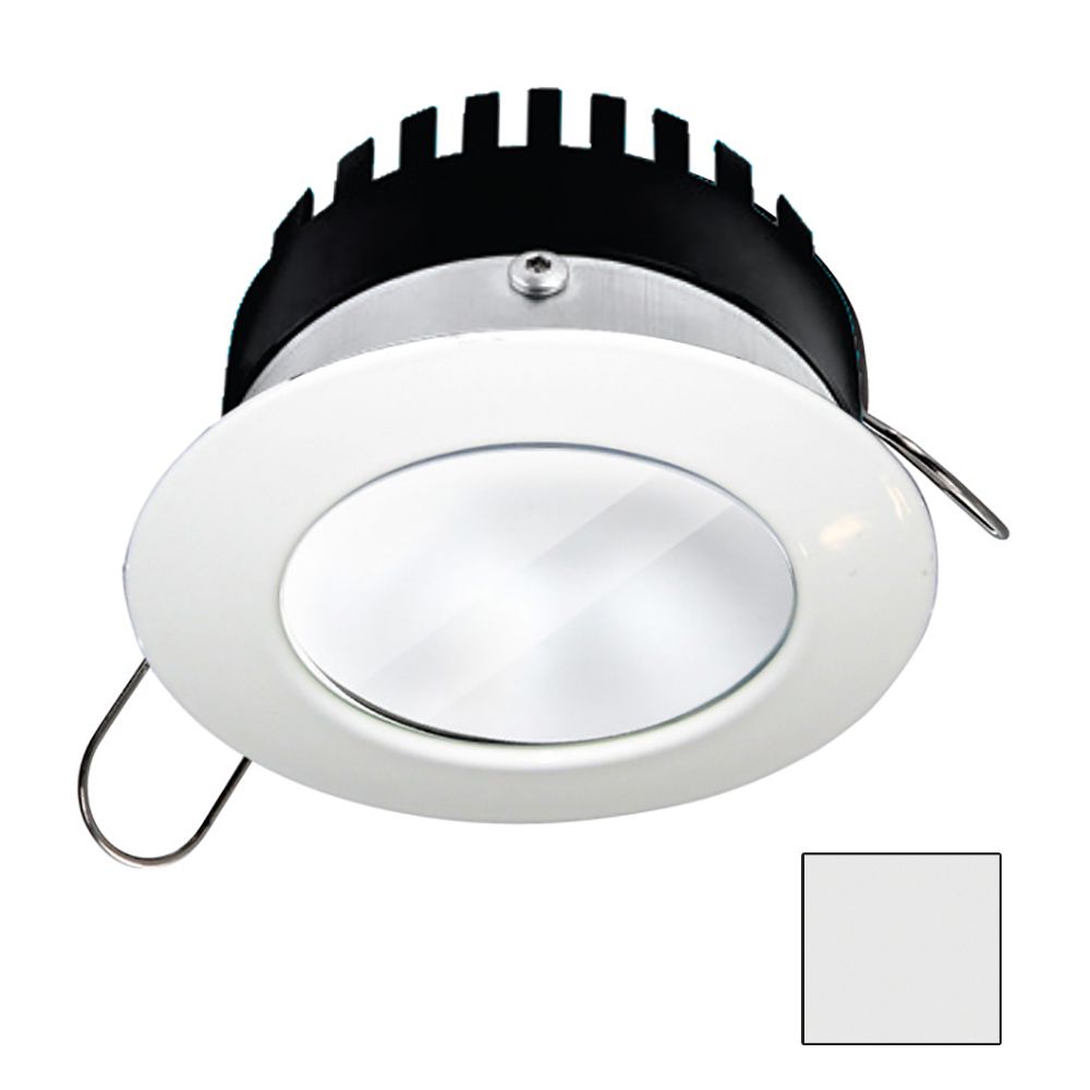 Image 1: i2Systems Apeiron PRO A506 - 6W Spring Mount Light - Round - Cool White - White Finish