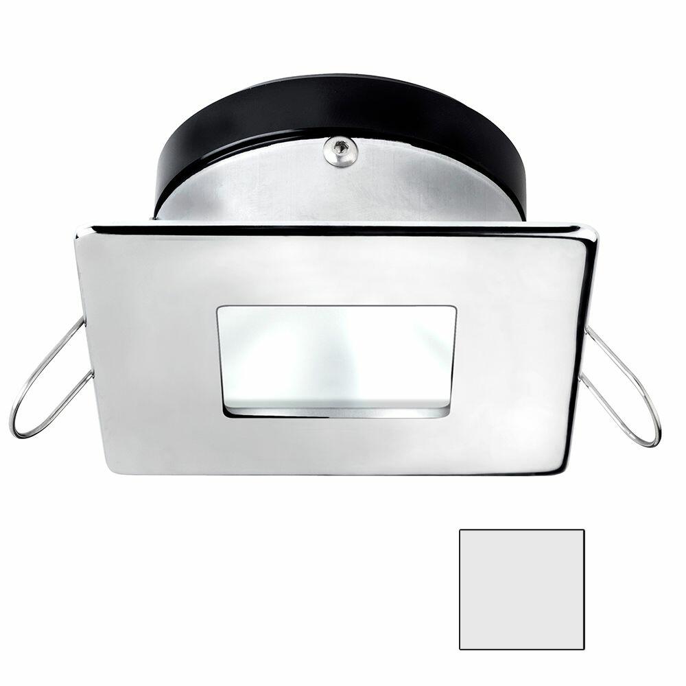 Image 1: i2Systems Apeiron A1110Z - 4.5W Spring Mount Light - Square/Square - Cool White - Chrome Finish
