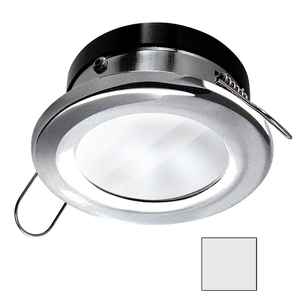 Image 1: i2Systems Apeiron A1110Z - 4.5W Spring Mount Light - Round - Cool White - Brushed Nickel Finish