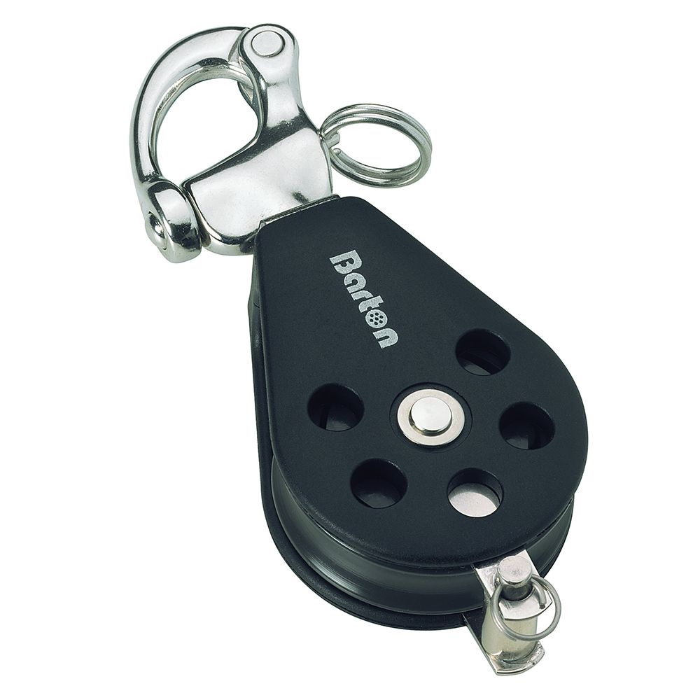 Image 1: Barton Marine Series 3 Single Snap Shackle & Becket Block - 45mm