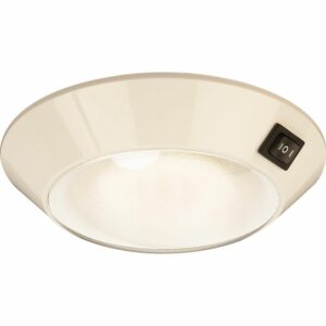 Image 1: Sea-Dog White Plastic LED Dome Light 4" Day/Night - Clear/Red Bulb