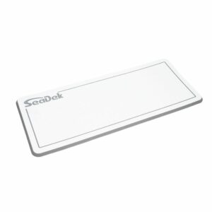 Image 1: SeaDek Small Helm Pad - White/Storm Grey w/SeaDek Logo