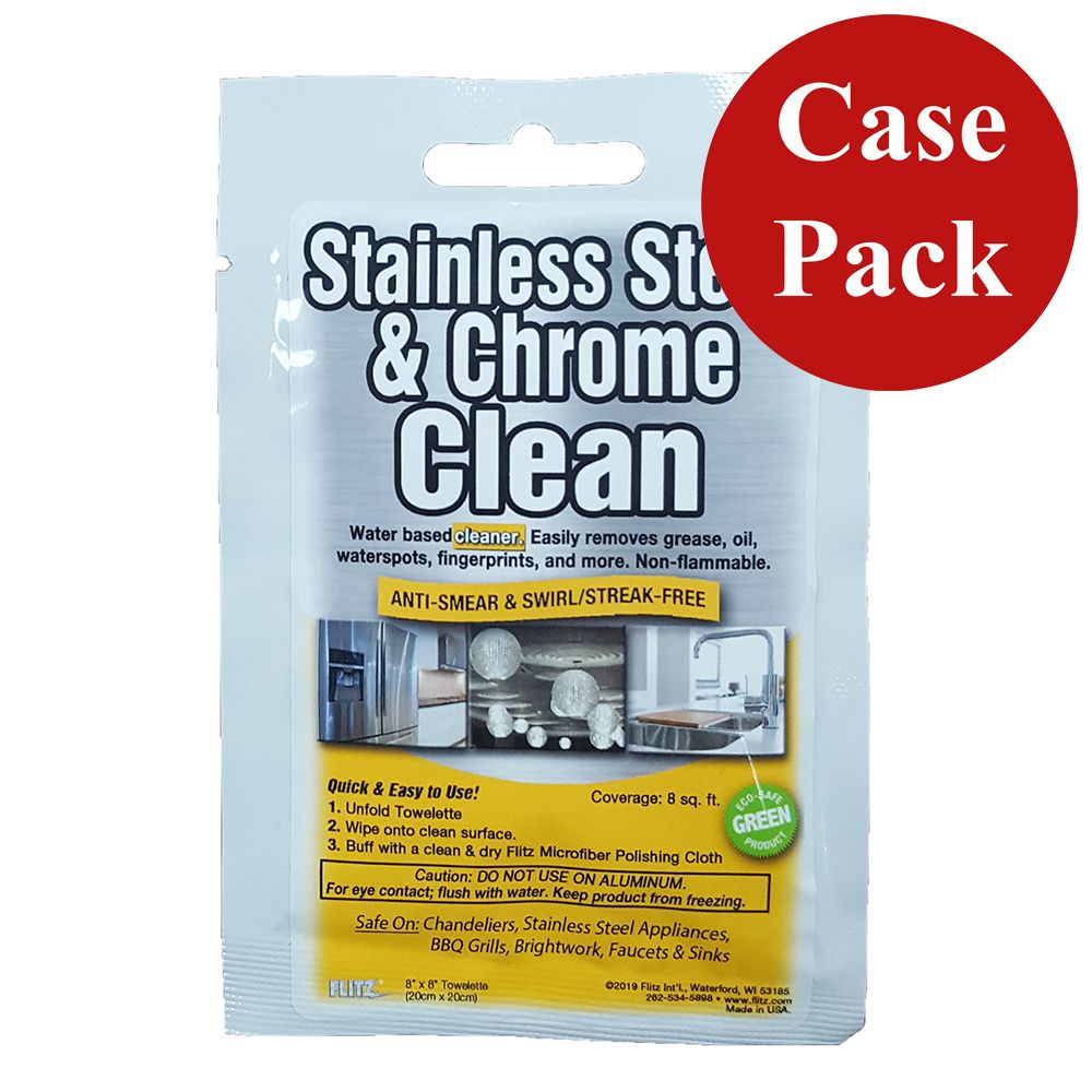 Image 1: Flitz Stainless Steel & Chrome Cleaner w/Degreaser *Case of 24*