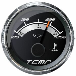 Image 1: Faria Platinum 2" Water Temp Gauge (100-250°F)