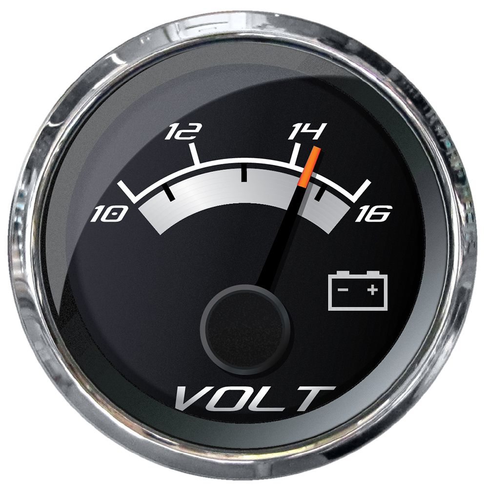 Image 1: Faria Platinum 2" Voltmeter (10-16 VDC)