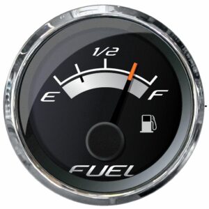 Image 1: Faria Platinum 2" Fuel Level Gauge (E-1/2-F)