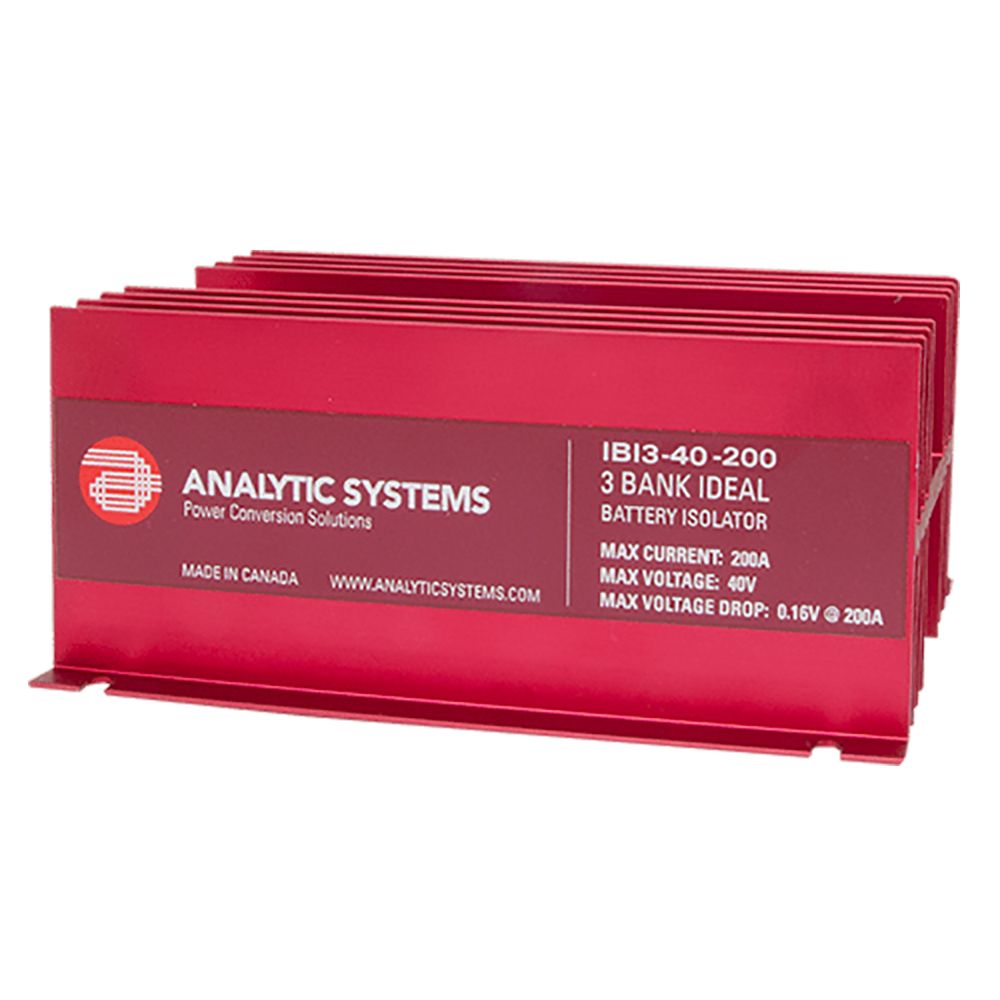 Image 1: Analytic Systems 200A, 40V 3-Bank Ideal Battery Isolator