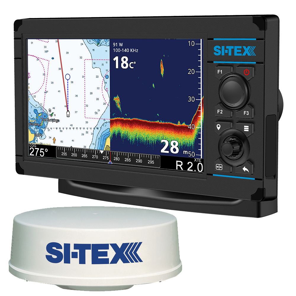 Image 1: SI-TEX NavPro 900 w/MDS-12 WiFi 24" Hi-Res Digital Radome Radar w/15M Cable