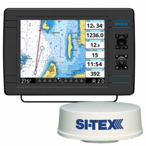 Image 1: SI-TEX NavPro 1200F w/MDS-15 WiFi 20" Hi-Res Digital Radome Radar w/15M Cable