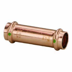 Image 1: Viega ProPress 1/2" Extended Coupling w/o Stop - Double Press Connection - Smart Connect Technology