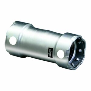 Image 1: Viega MegaPress 1/2" Stainless Steel 304 Coupling w/o Stop - Double Press Connection - Smart Connect Technology