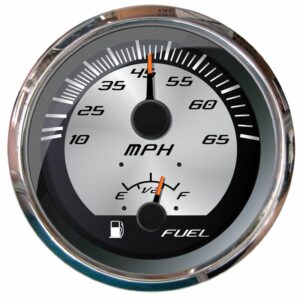 Image 1: Faria Platinum 4" Multi-Function - Speedometer & Fuel