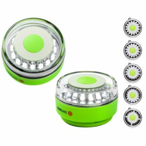 Image 1: Navisafe Navilight All-White 5 Mode 360° Rescue 2NM w/Green Magnet Base
