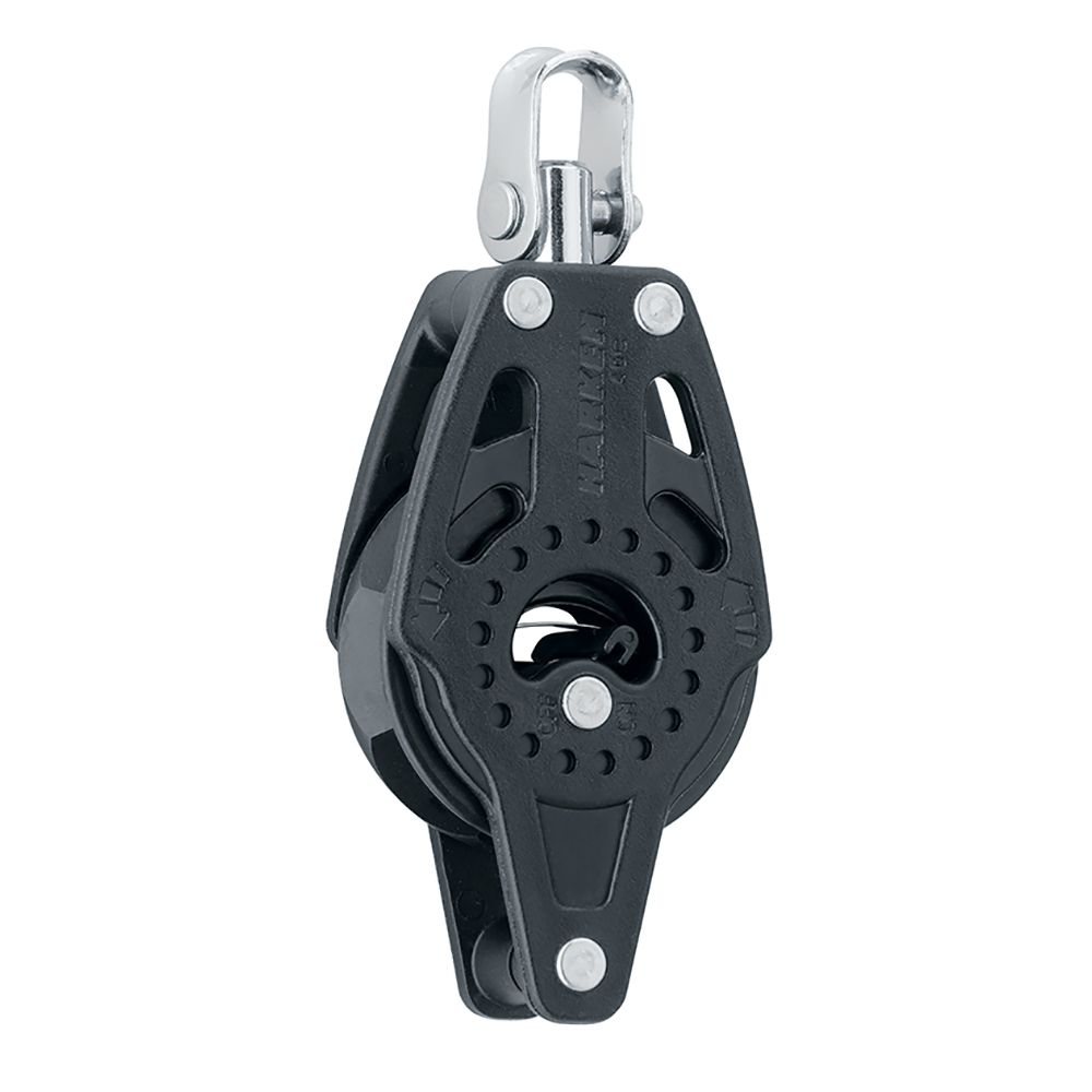 Image 1: Harken 40mm Carbo Single Ratchet Block w/Swivel & Becket