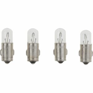 Image 1: VDO Type A - White Metal Base Bulb - 24V - 4-Pack
