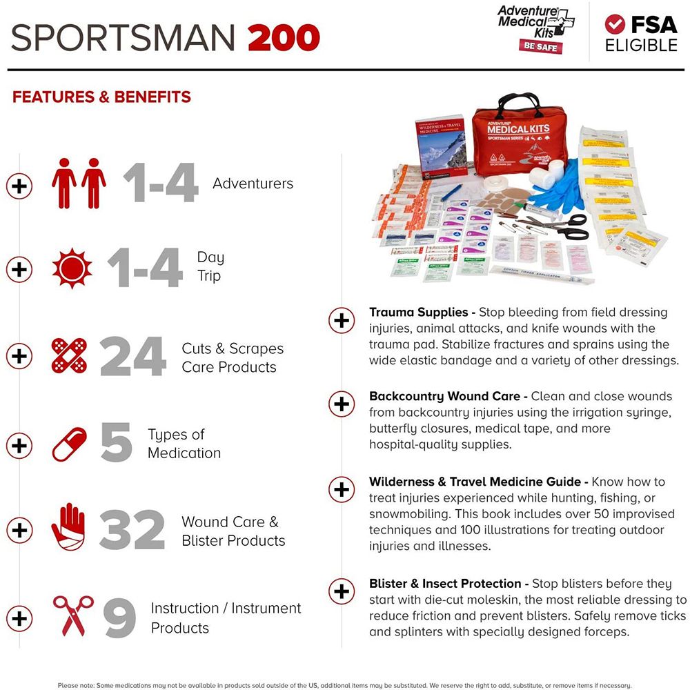 Image 5: Adventure Medical Sportsman 200 First Aid Kit