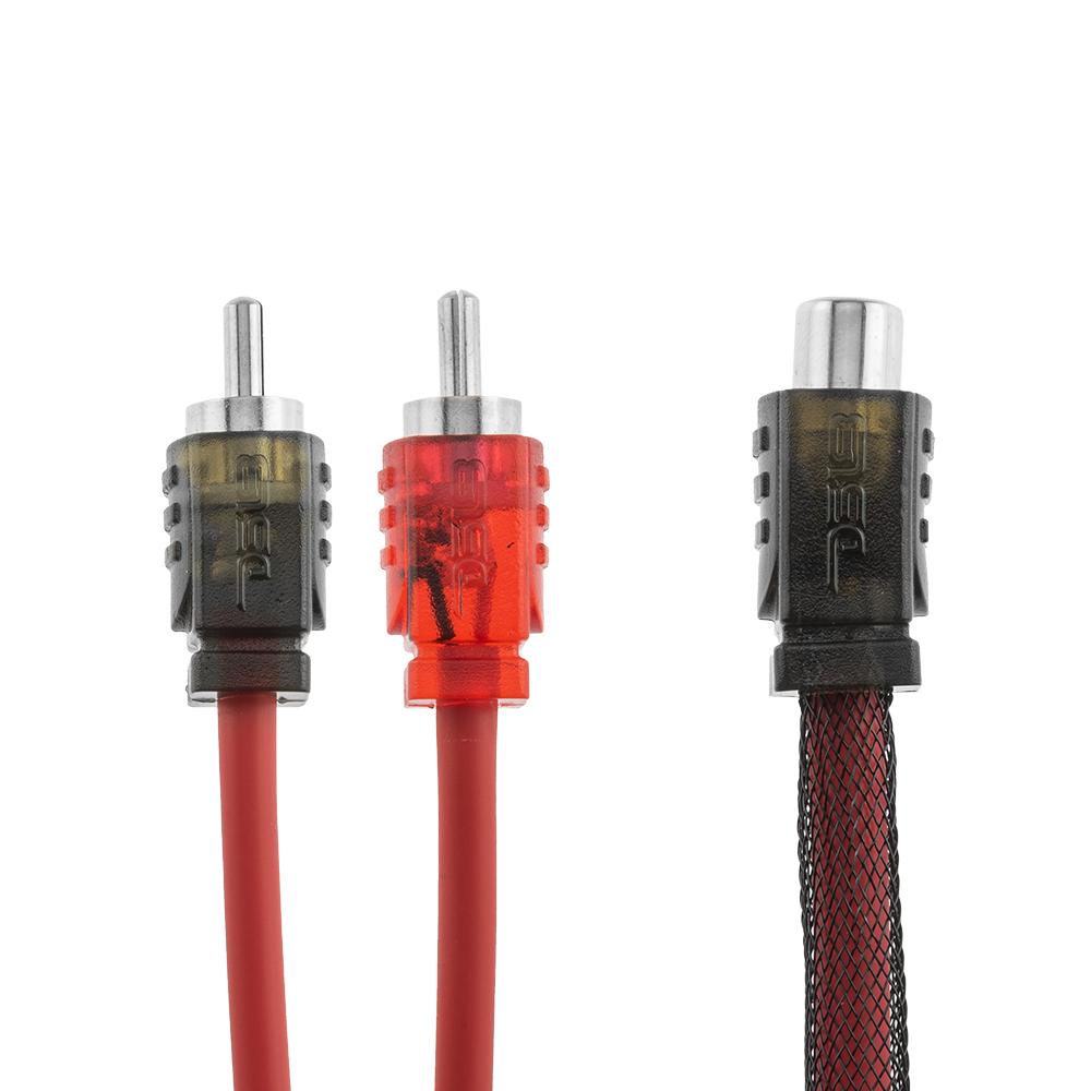 Image 3: DS18 Advance Ultra Flex RCA Y Connector Cable- 1 Female to 2 Male
