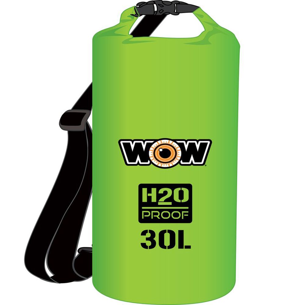 Image 1: WOW Watersports H2O Proof Dry Bag - Green 30 Liter