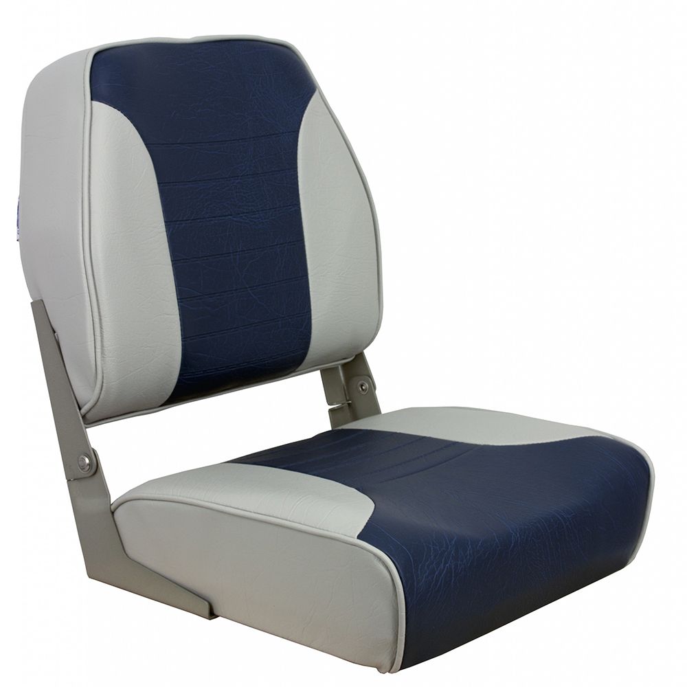 Image 1: Springfield Economy Multi-Color Folding Seat - Grey/Blue