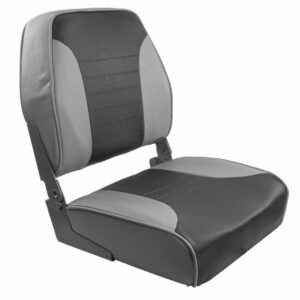 Image 1: Springfield Economy Multi-Color Folding Seat - Grey/Charcoal