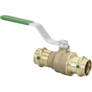 Image 1: Viega ProPress 1-1/2" Zero Lead Bronze Ball Valve w/Stainless Stem - Double Press Connection